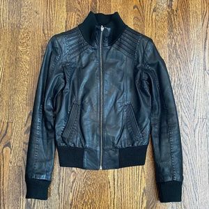 Danier Leather Motorcycle Jacket - UK 4